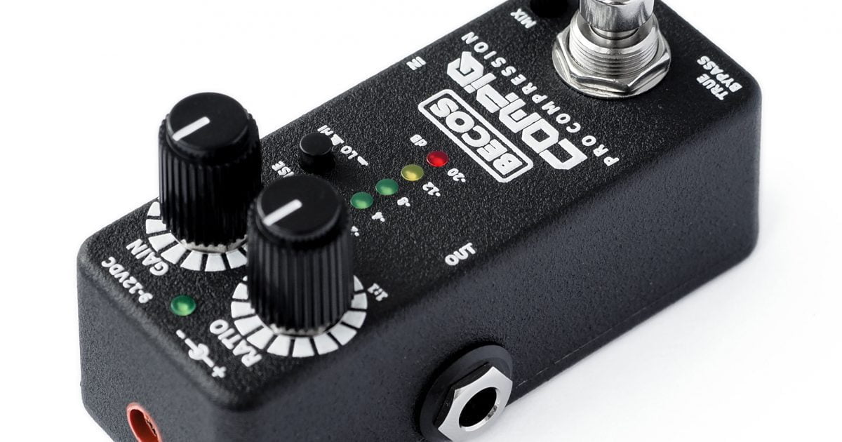 CompIQ MINI ONE Pro Compressor Pedal for Guitar & Bass – BECOS FX