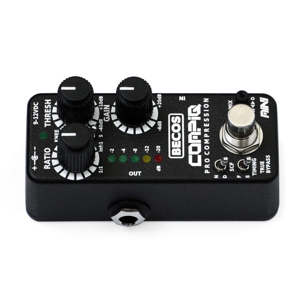 CompIQ MINI Compressor Pedal for Bass & Guitar BECOSFX