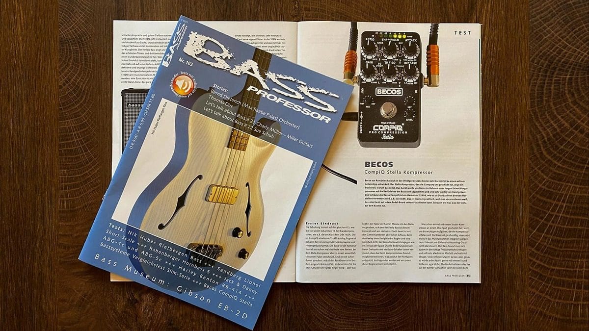 CompIQ Stella Pro Compressor reviewed by Bass Professor Magazine