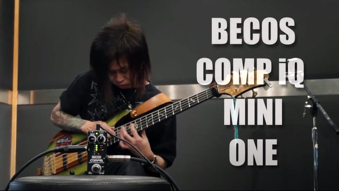 Becos CompIQ Mini One Pro Compressor Demonstrated on Bass by FIRE Japan