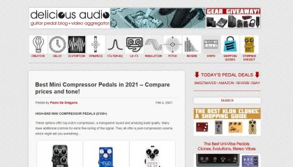 Best high-end MINI Compressor Pedals - Delicious Audio
