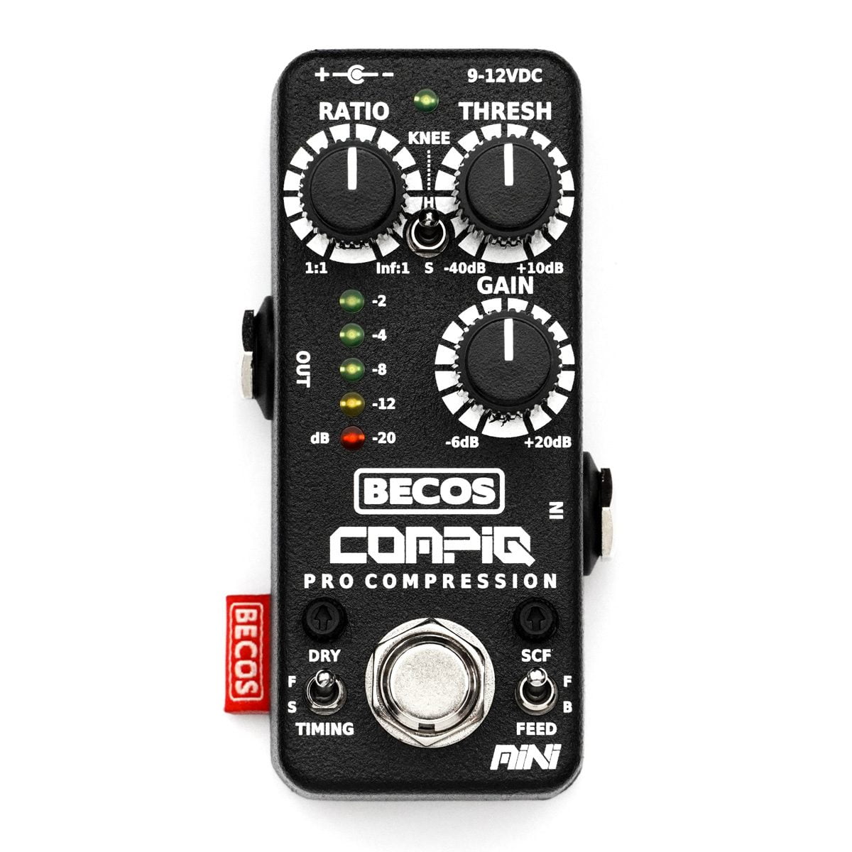 CompIQ MINI Pro Compressor Pedal for Bass & Guitar – BECOSFX