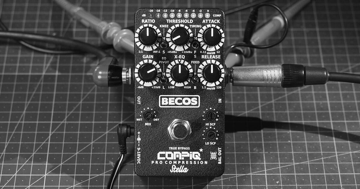 CompIQ STELLA Pro Compressor Pedal for Bass & Guitar – BECOS FX