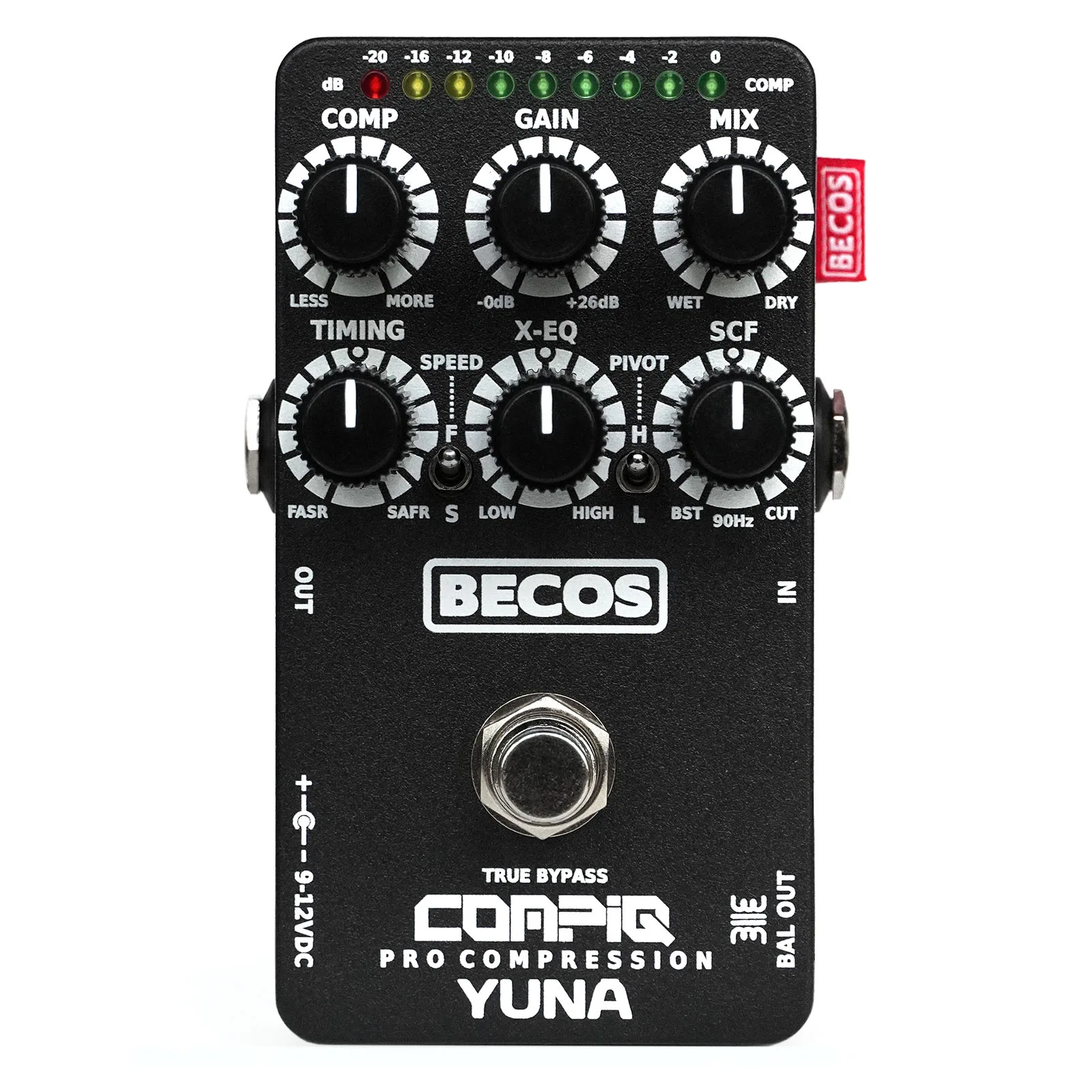 CompIQ YUNA Pro Compressor Pedal for Bass and Guitar - Image 5