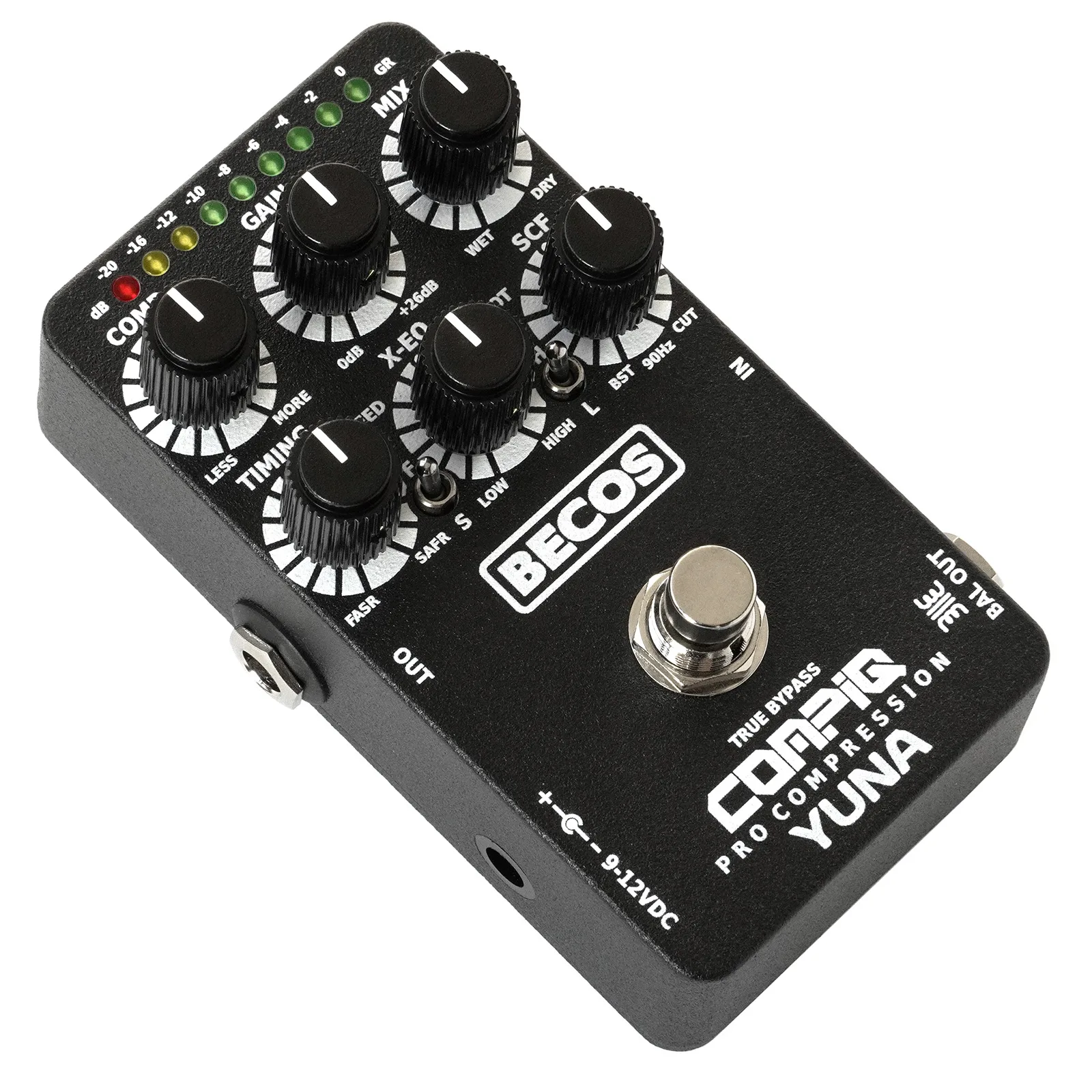 CompIQ YUNA Pro Compressor Pedal for Bass and Guitar - Image 4