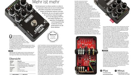 Gitarre und Bass – December 2025 – BECOS FX CompIQ YUNA Pro Compressor – Review Gitarre und Bass - December 2025 - BECOS FX CompIQ YUNA Pro Compressor - Review