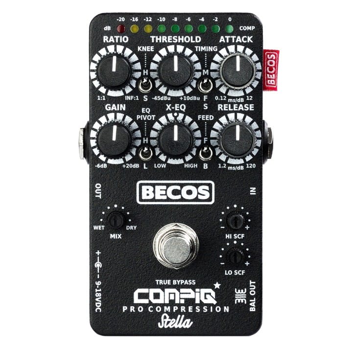 ベース becos compIQ stella pro compressor CompIQ STELLA Pro Compressor Pedal for Bass and Guitar – BECOS FX