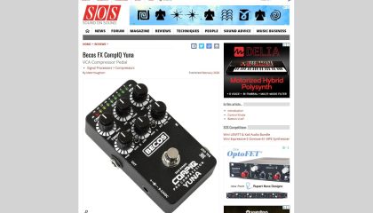Sound On Sound Magazine - BECOS FX YUNA Review - February2 026