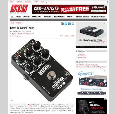 BECOS Effects releases the CompIQ PRO Stella Compressor – BECOS FX